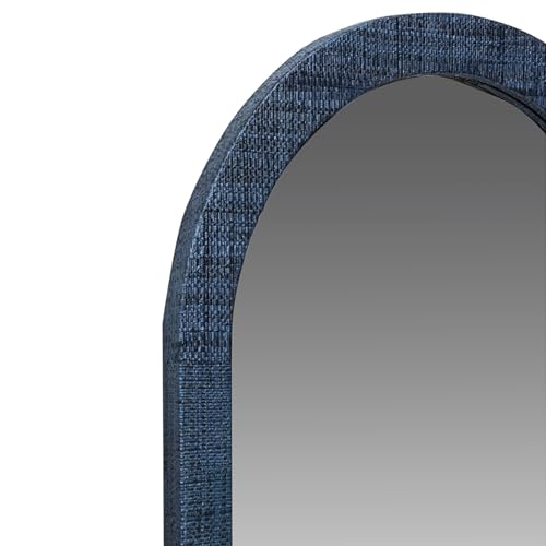 East at Main Indigo Road by Egypt Sherrod Gia Raffia Mirror (Blue)