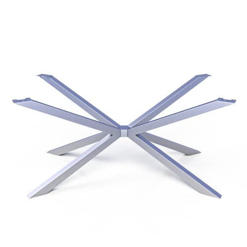 L 53'' x W 26''x H 28'' Heavy Duty Spider Style Table Bases, Heavy Duty Steel Table Legs, Urban Industrial & utility Legs, Ultra Stable Table Bases, easy to assemble (Black)