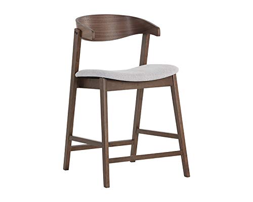 Sunpan Haisley Counter Stool - Light Grey