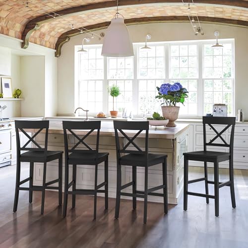 Counter Height Bar Stools Set of 4, 24