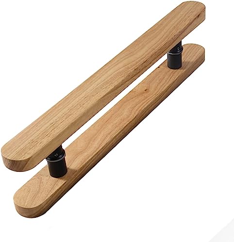 Sliding Barn Door Handle Wood Door Handle Pull,Round Barn Door Handles Wide Push Pull Door Entry Gate Grab Bar for Internal External,16/24/ 60/71 Inch Tall,Easy to Install