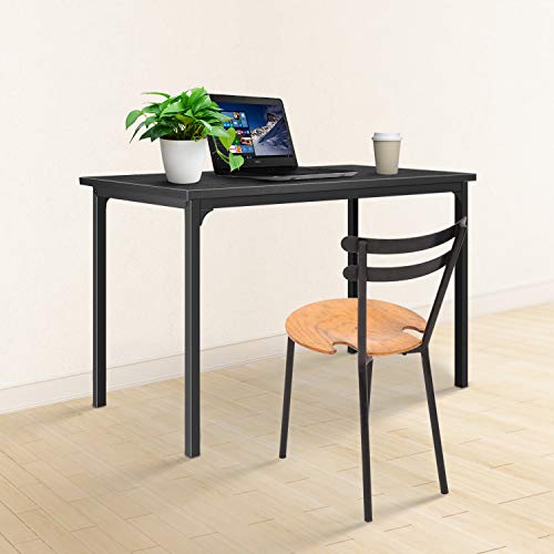 Simple Deluxe Simple Style Table Home Office Computer Desk for Working, Studying, Writing or Gaming, Black