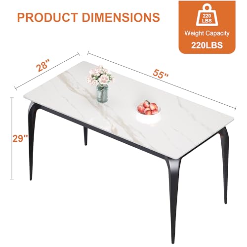 Dining Table, Grey Rectangular 55