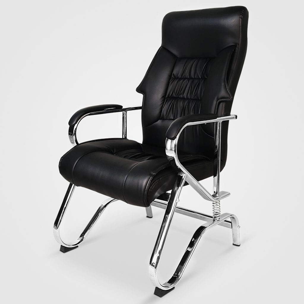 Zero Gravity Ergonomics High Back Chair, Steel Feet Bow Assembly Staff Chair PU Leather Computer Home Office Desk Chair