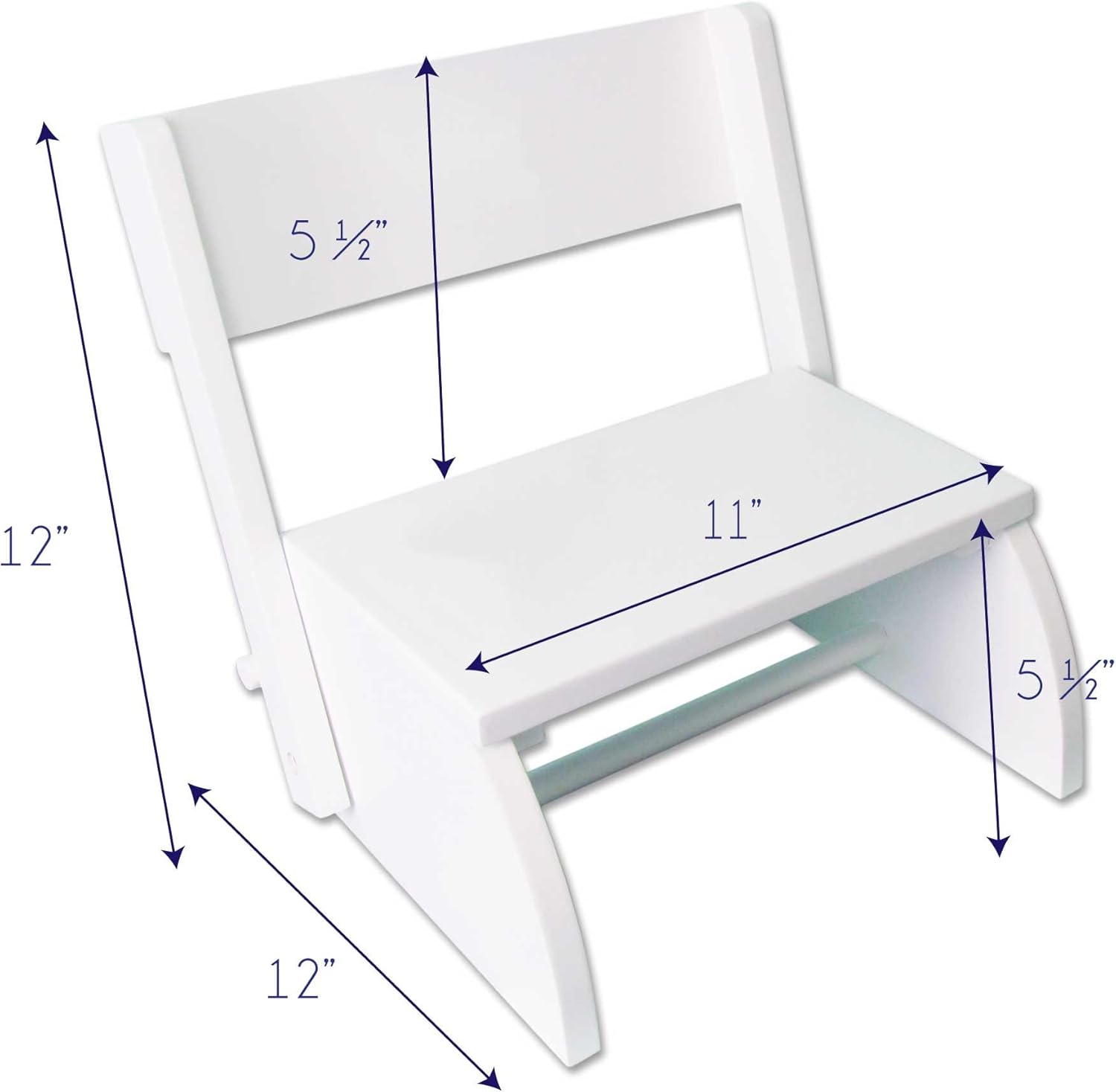 Personalized Pink Purple Butterfly Step Stool Bench Girl's