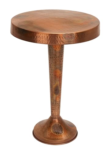 Deco 79 Benzara Vintage Inspire Accent, Metal Bronze, Side Table 19