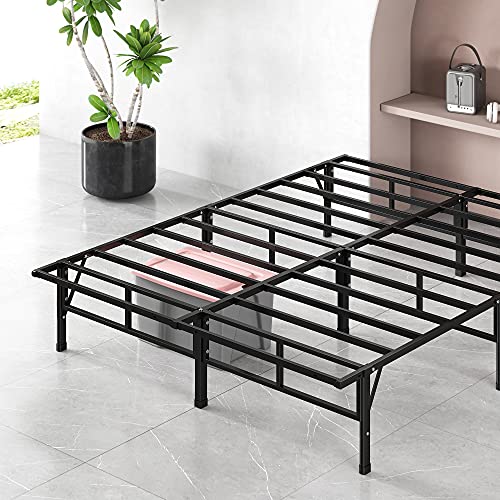 Zinus SmartBase Essential Mattress Foundation with Bamboo Slats, Metal Platform Bed Frame, Sustainable Bamboo Slat Support, No Box Spring Needed, Easy Assembly, King