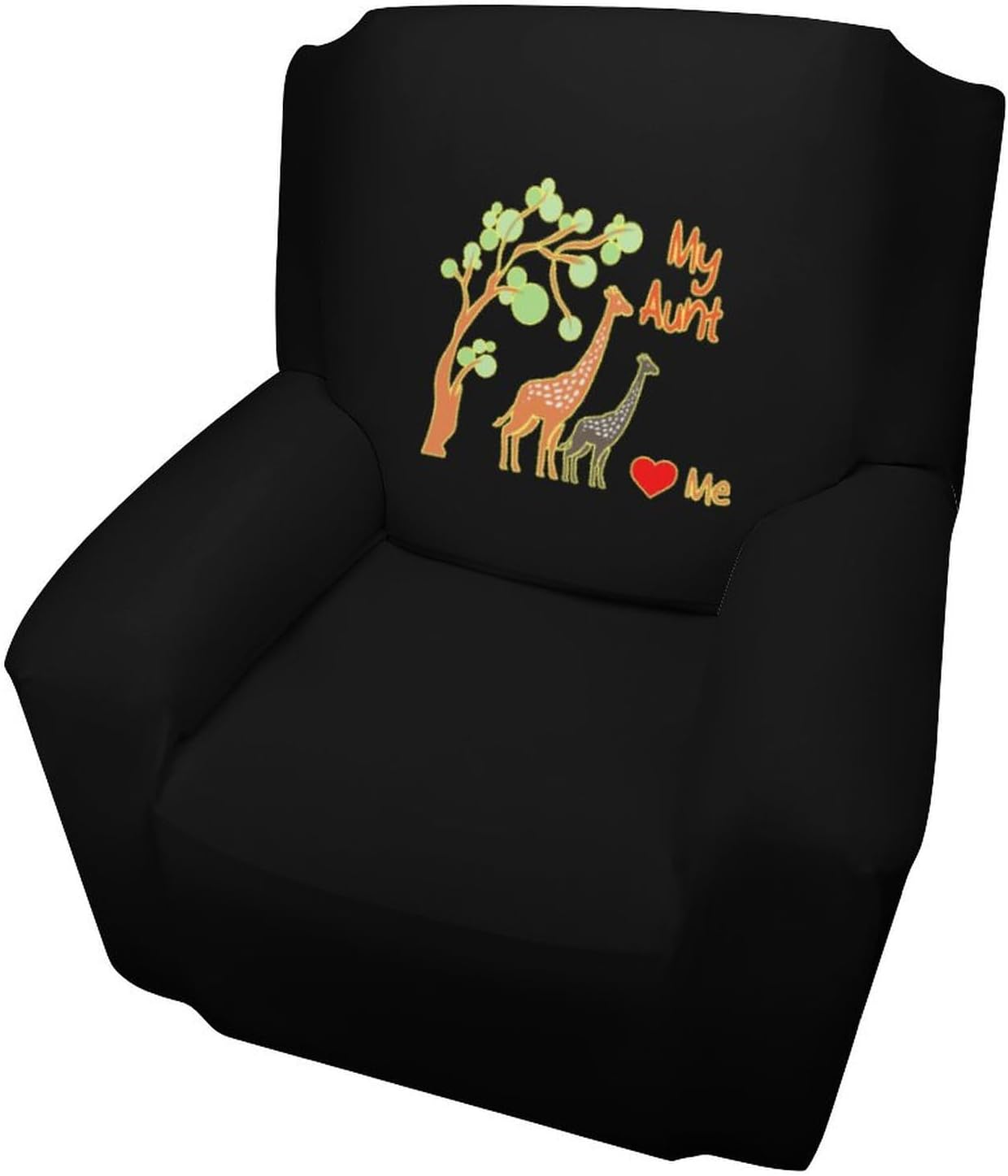 My Aunt Loves Me Stretch Couch Covers Soft Sofa Chair Covers Armchair Cover Furniture Protector for Dog Cat 32”