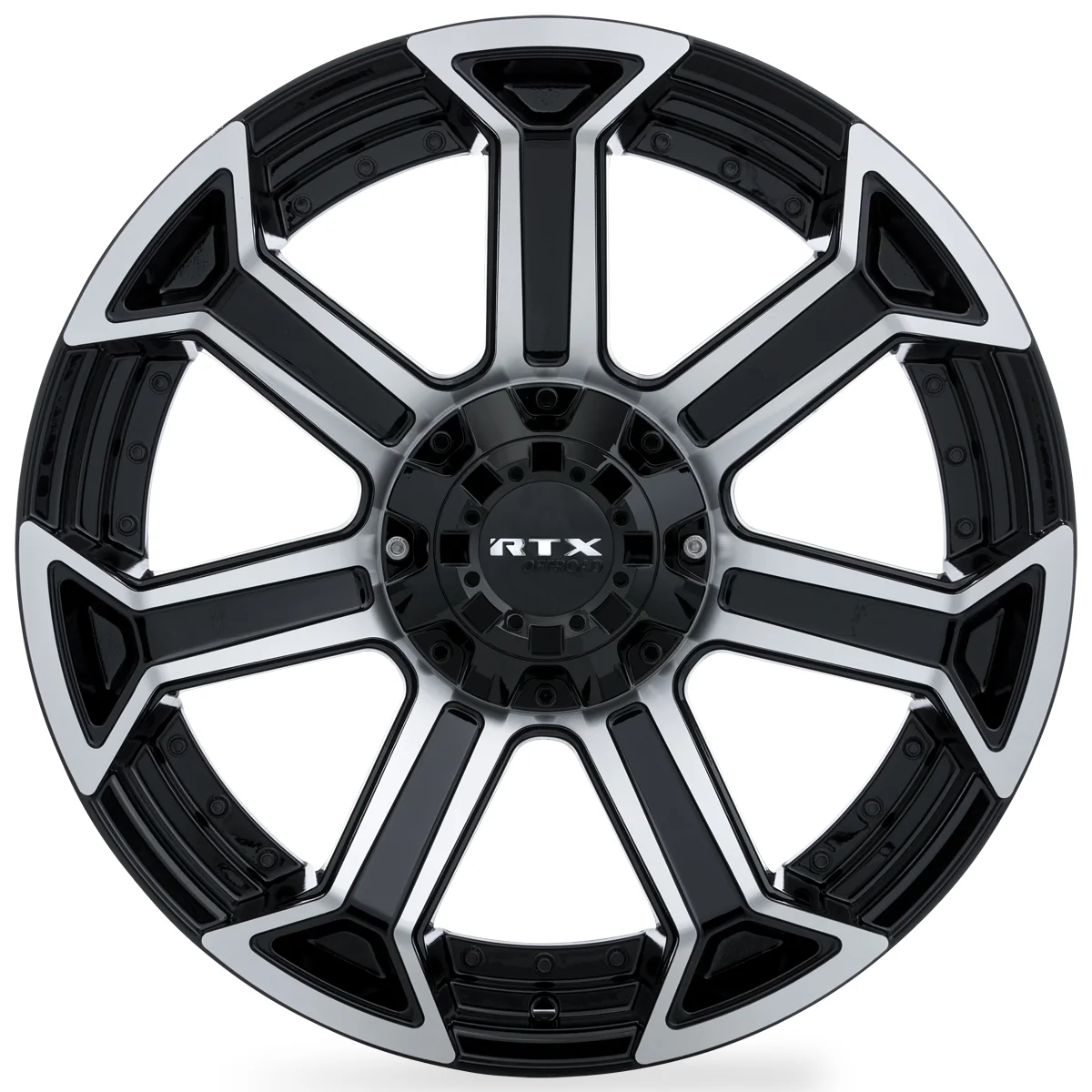 RTX Peak 20x9 6x135/139.7 ET0 CB87.1 Gloss Black Machined Wheel