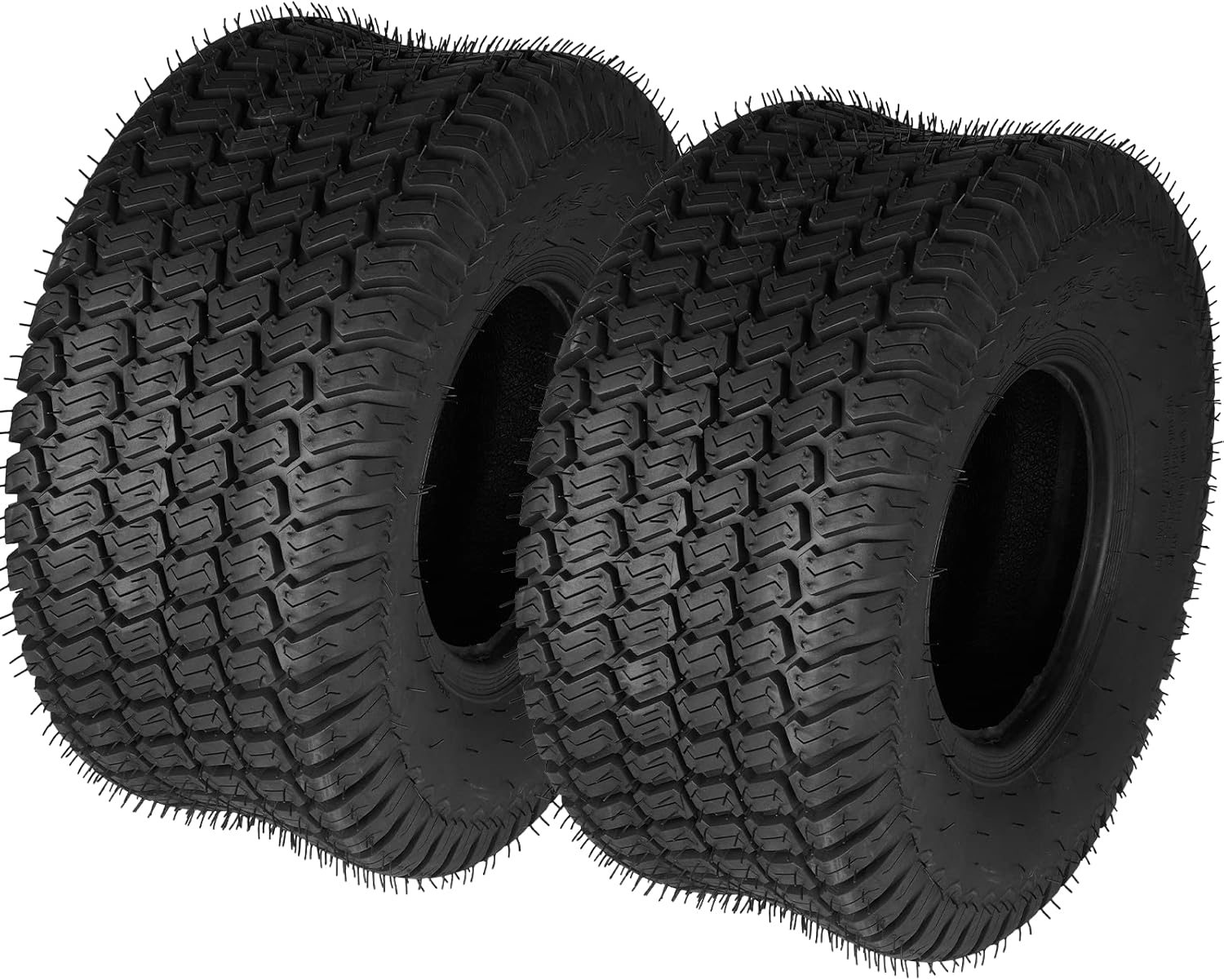 2PCS 18x8.50-8 Pneumatic 4pr Tubeless Tires for Lawn Mower, Garden Tractor, 4 Ply Tubeless Tire P332, Max Load- 815lbs, Natural Rubber