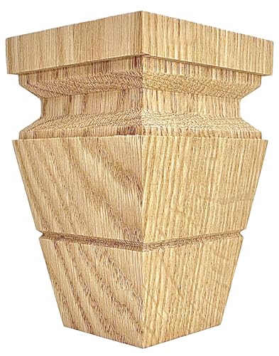 Square Catalina Tapered Bun Foot - 4