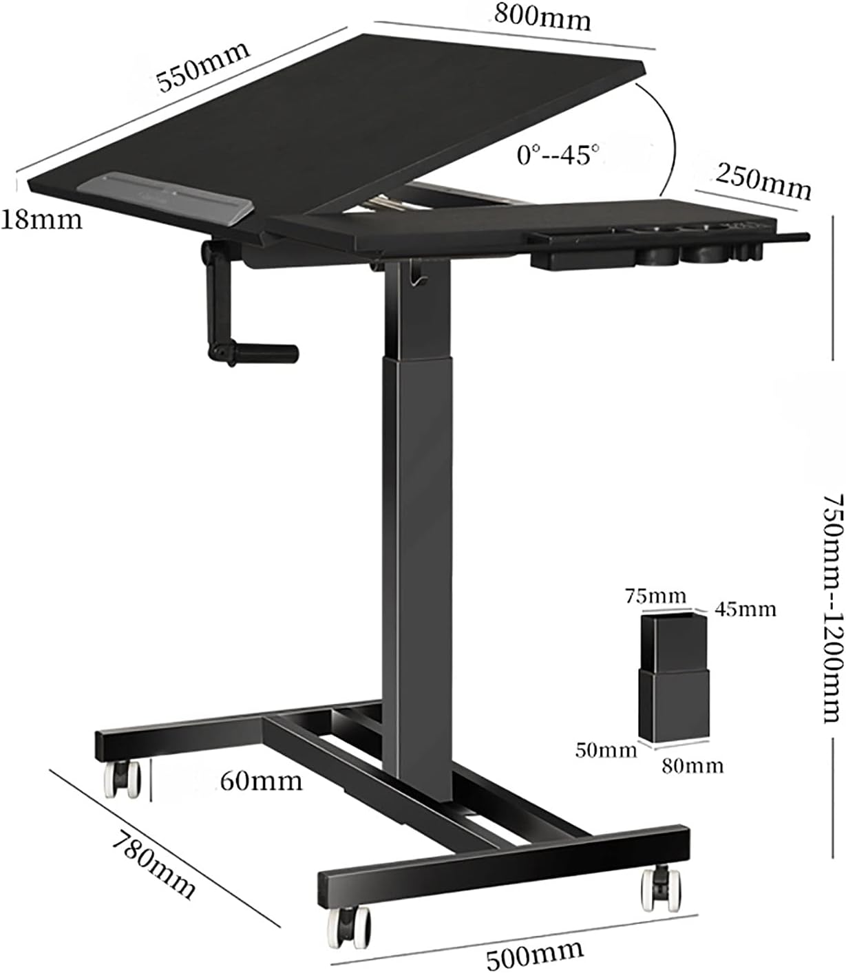 KOHARA Painting Table Lifting Table Designer Drawing Table Working Table Professional Architectural Drawing Table Movable Drawing Table Drafting Tables