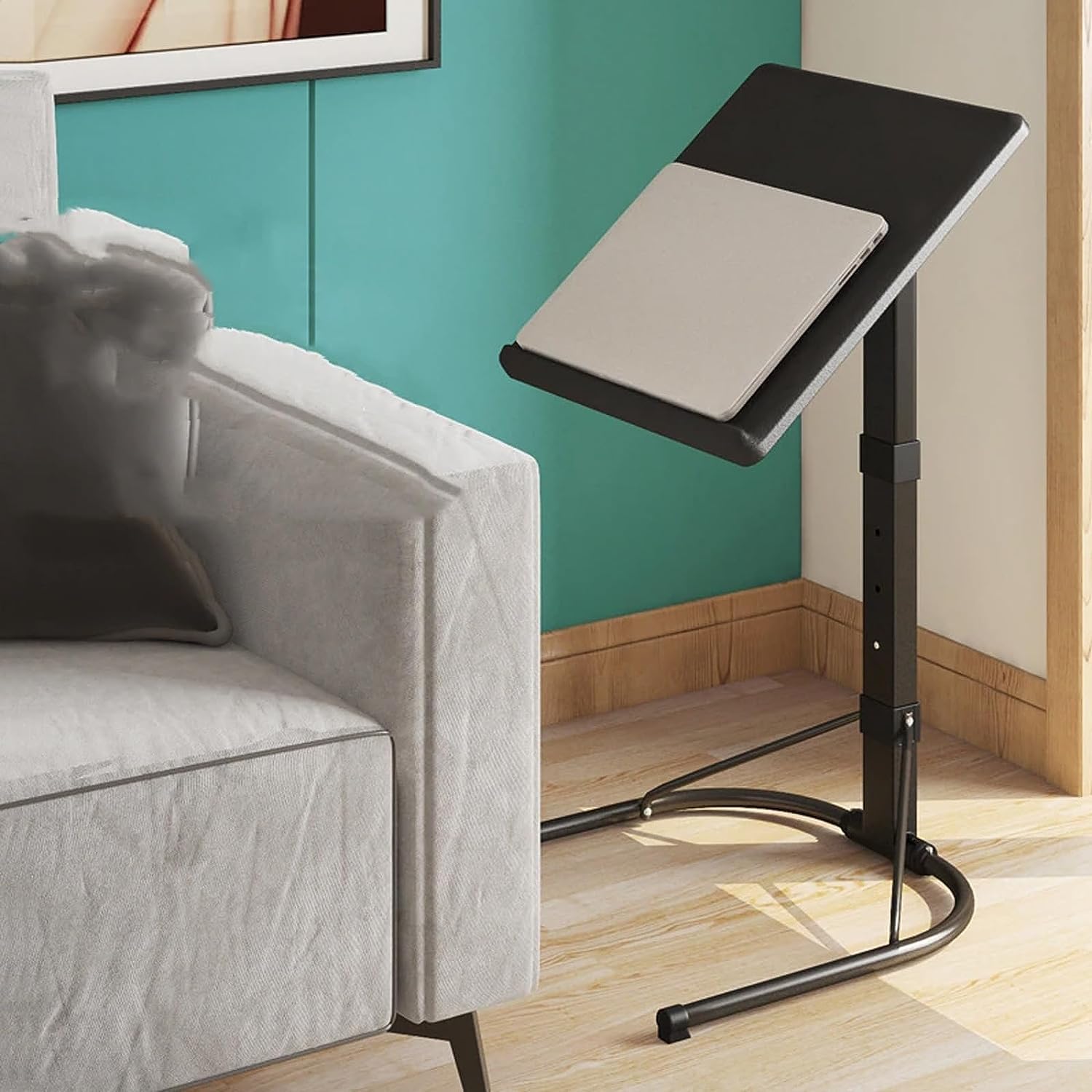 End Table Portable Coffee Table Sturdy Bedside Table Adjustable Lift Side Table Unique End Table Detachable Laptop Table Standing Desk Space-Saving