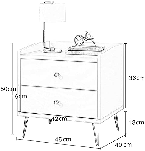 s, Nordic Storage Bedside Multifunctional Storage Cabinet, Spacious Storage Space with Solid Wood Legs with Silent Feet