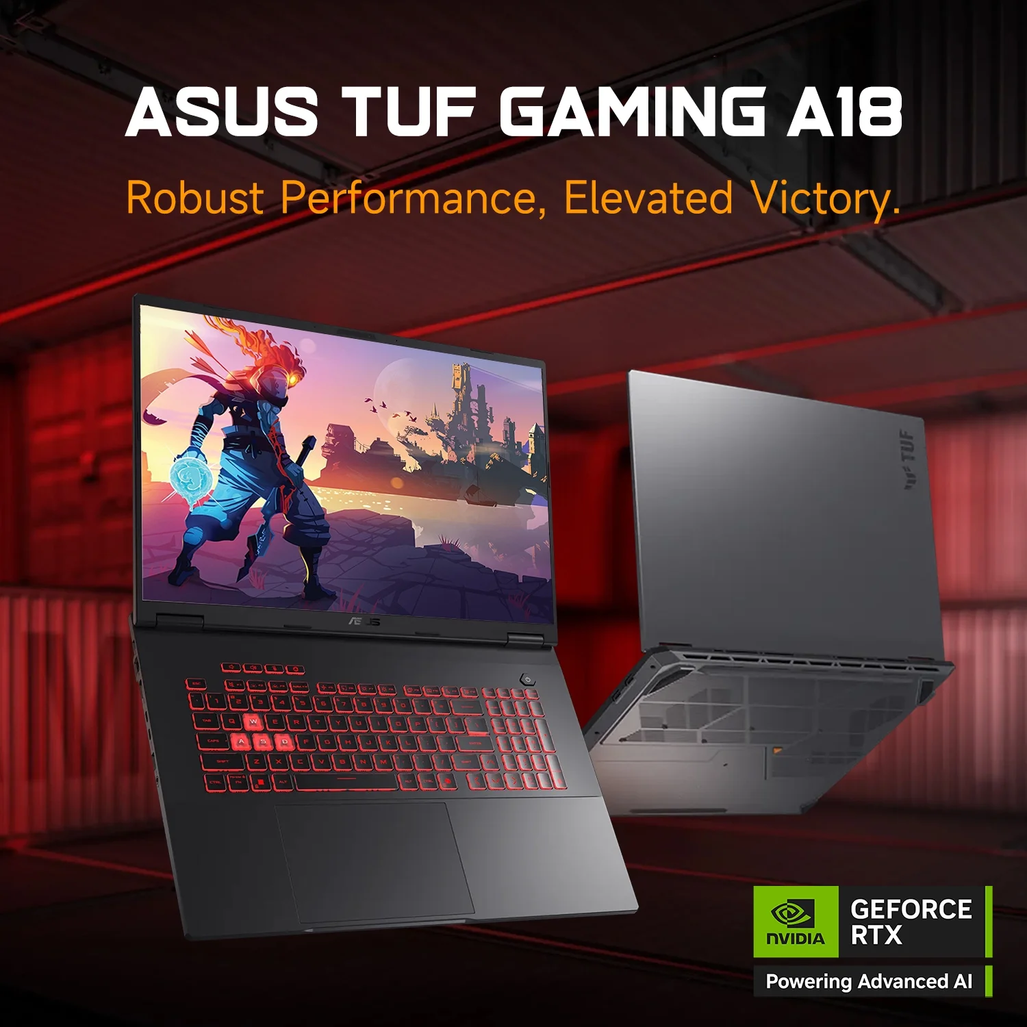 ASUS TUF A18 5070 Gaming Laptop, 18" WQXGA 240Hz Display, AMD Ryzen 7 260 (beats Intel i7-14700), NVIDIA RTX 5070, 64GB RAM, 2TB SSD, RGB Backlit KB, W11H, Grey