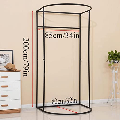 HIRNER Fashion Sturdy Portable Changing Room High Shading Rate Movable Half-Circle Changing Room Clothing Store Freestanding Dressing Room Modern