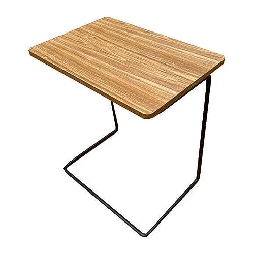 End Table C Shape Side Tables Creative Coffee Table Sturdy Bedside Table Unique End Table Metal Frame Tray Table Simple Center Table Space-Saving