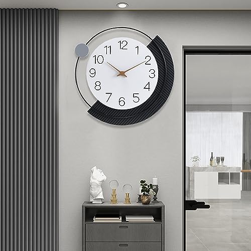 Wall Clock,Decorative Wall Clocks with Pendulum,Silent Quality Quartz Wall Clock Battery Operated,Large Wall Clock for Living Room,Kitchen,Home,Bathroom,Bedroom Wall Decor,15x20.5inch