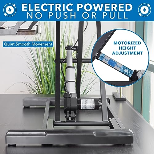 Mount-It! Electric Standing Desk Converter with 38