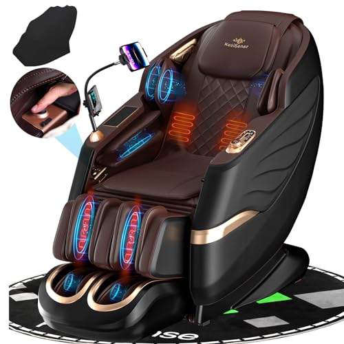 2024 Massage Chair Full Body with Heat,Full Body Zero Gravity SL-Track Shiatsu Massage Chair,Shiatsu Massage Recliner Chair with AI Control,Body Scan,Wireless Phone Charger