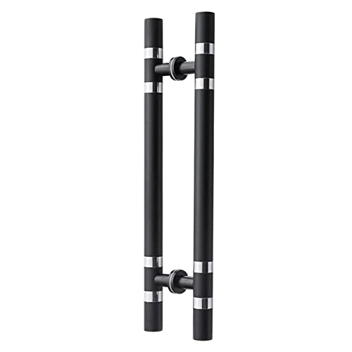 Door Handle Sets Door Pull Handle Sliding Barn Door Handle Stainless Steel Modern Door Handle,Modern Shower Door Handle,Shower Glass Sliding Barn Door Interior Exterior Modern Door Handle,Bl