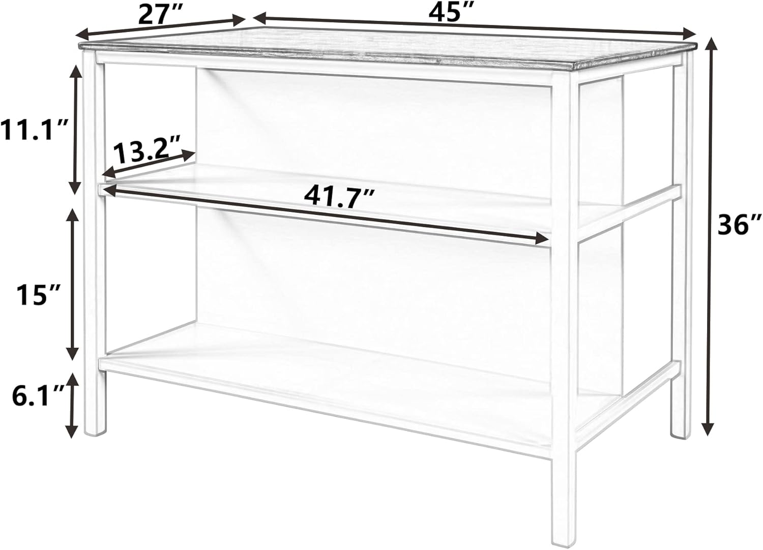 Solid Wood Rustic 45