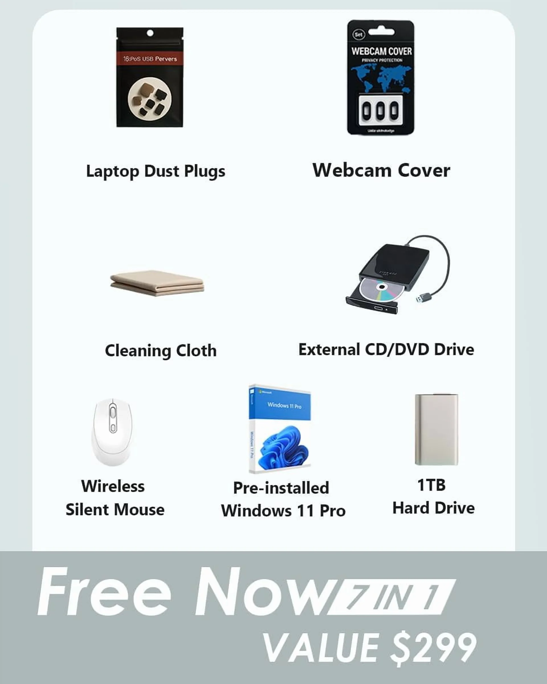 HP 17 inch Laptop, 17.3" FHD Display, AMD Ryzen 5 7430U Processor, 64GB RAM, 2TB SSD, AMD Radeon Graphics, Anti-glare, Wi-Fi 6,Win 11 Pro