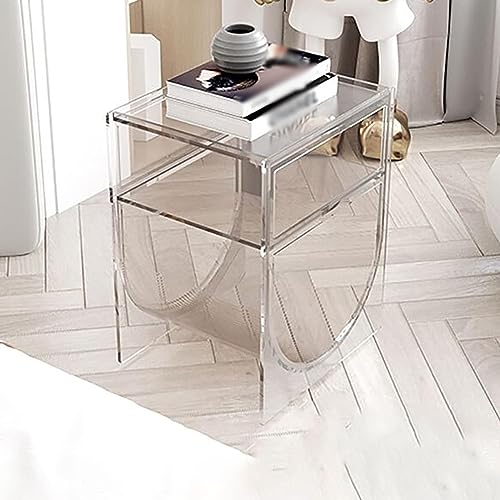 End Table End Table Clear Acrylic Side Tables Creative Unique Bedside Table Modern Center Table for Any Space Sofa Coffee Table Space-Saving