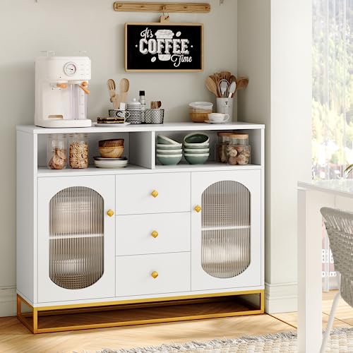 finetones Sideboard Buffet Cabinet with Storage, 47.2