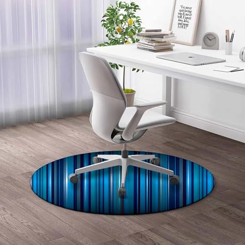 Round Rug 5 FT Abstract Jellyfish Office Chair Mat for Hardwood Floor Pink Black Chair Rugs Floor Protectors Thick Floor Mat for Carpet and Hardwood Floors