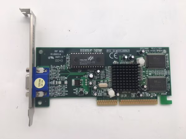 Nvidia sp5200b rev:lt4b1 8mb agp video card, e-tnt2 vanta lt 008-a2-nv07-k1