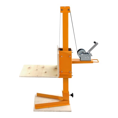 Material Lift Winch Stacker 441 Lbs 72” Max Lift, Pallet Truck Dolly Lift Table Fork Lift,Cabinet Lift