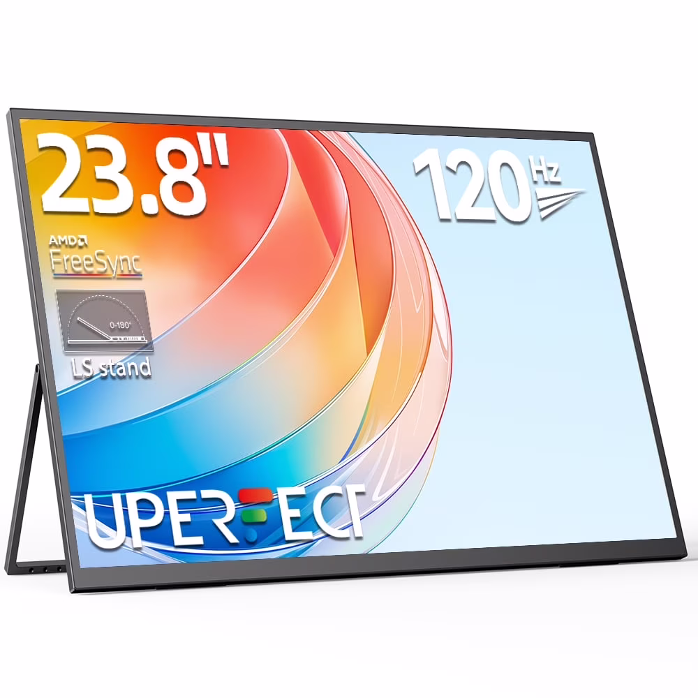 "UPERFECT Z Triple Portable Monitor | 14"" FHD 1080P IPS for Large PC, Chromebook, MacBook | USB C HDMI Display"