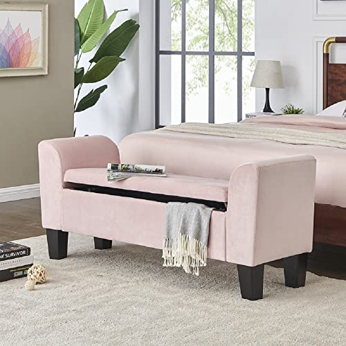 Bedroom Bench with Storage, Gray