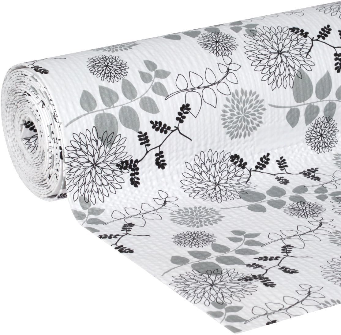 Duck Smooth Top EasyLiner, 12-inch x 10 Feet, Midnight Bloom