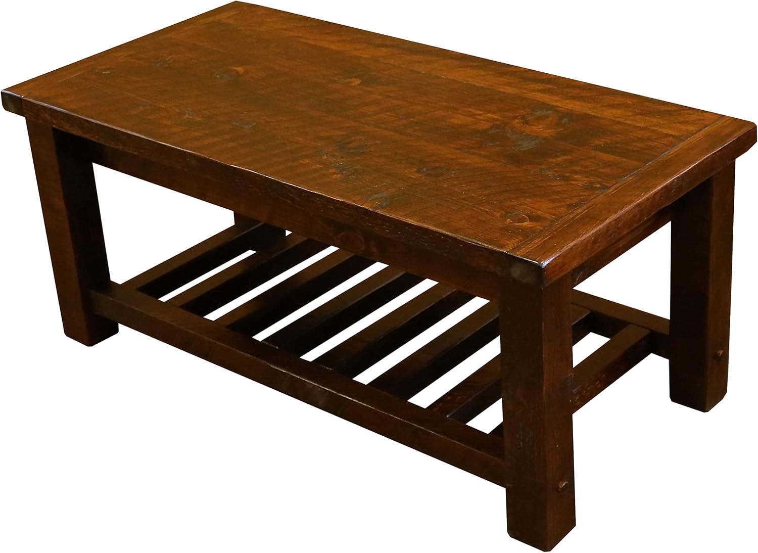 Farmhouse Timber Peg Coffee Table, Michael's Cherry Stain