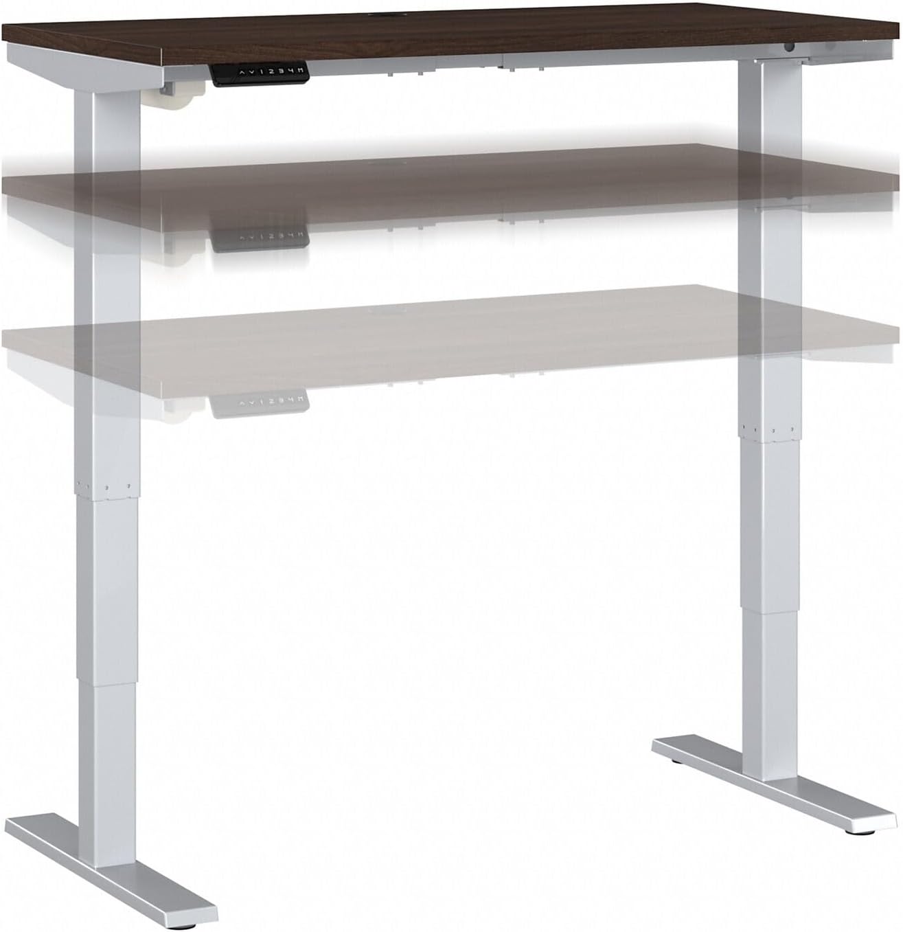 Old World Opulence 48W X 24D Electric Height Adjustable Standing Desk