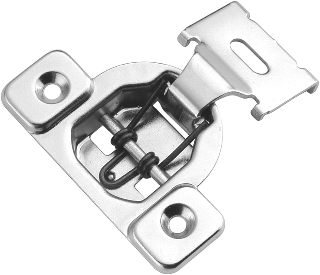 Hickory Hardware VP5125-14 Euro Cabinet Concealed Hinge - Self Closing Feature - 1/2 Inch Overlay Face Frame Design with 105° Opening - Easy Installation Hinge - Polished Nickel Finish Pack of 1 Pair