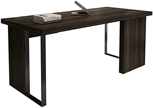 BROHN Computer Desk for Home Office Wood Desk Wood PC Desk Luxury Laptop Desk Writing Desk Home Office Study Room Workstation Furniture PC Desk (Color : 1.8m Desk) (Color : 1.6m Desk)