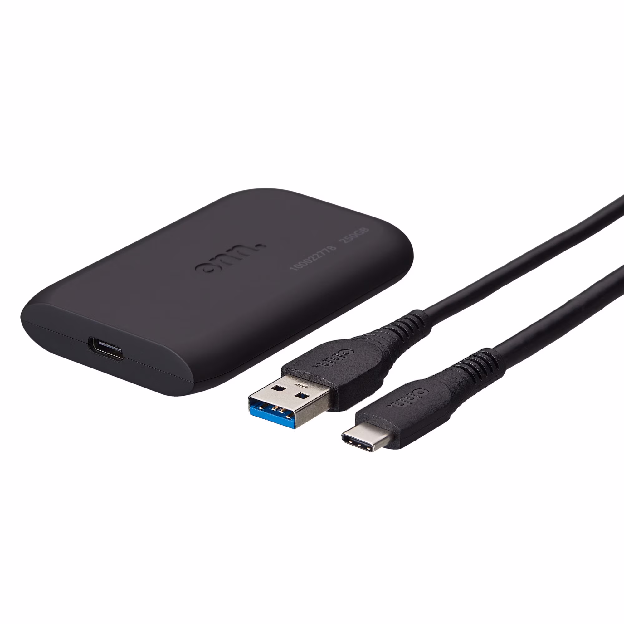 onn. Portable Solid State Drive, 250 GB