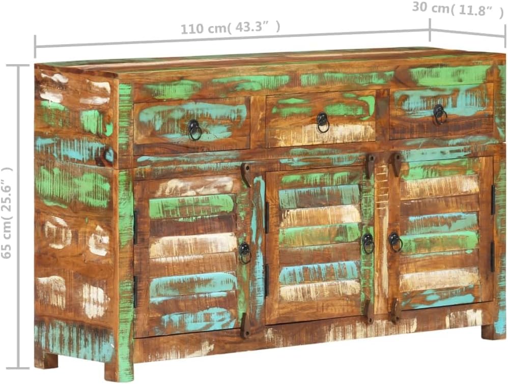 Sideboard, Bedroom Dresser Coffee Bar Cabinet Kitchen Pantry Sideboard Suitable for Living Room Bedroom Bathroom Home, 43.3