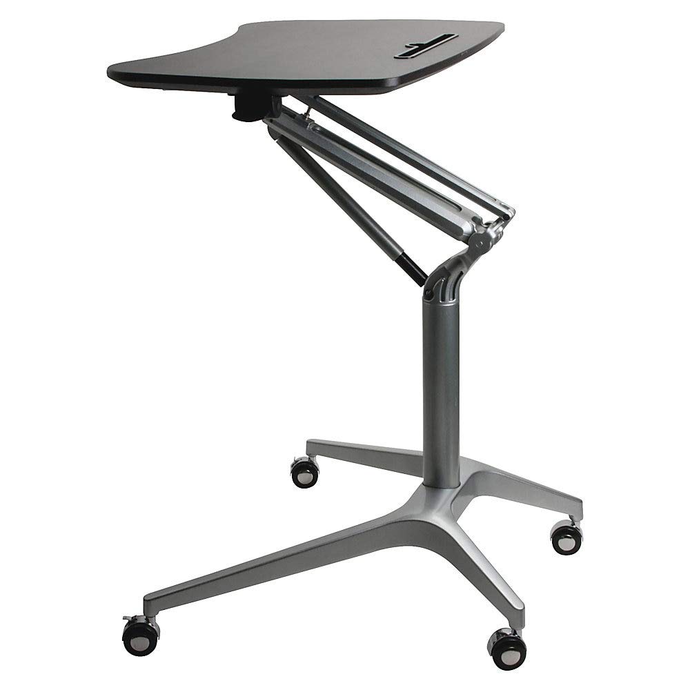 Lorell Black Laminate Top Mobile Laptop Caddy
