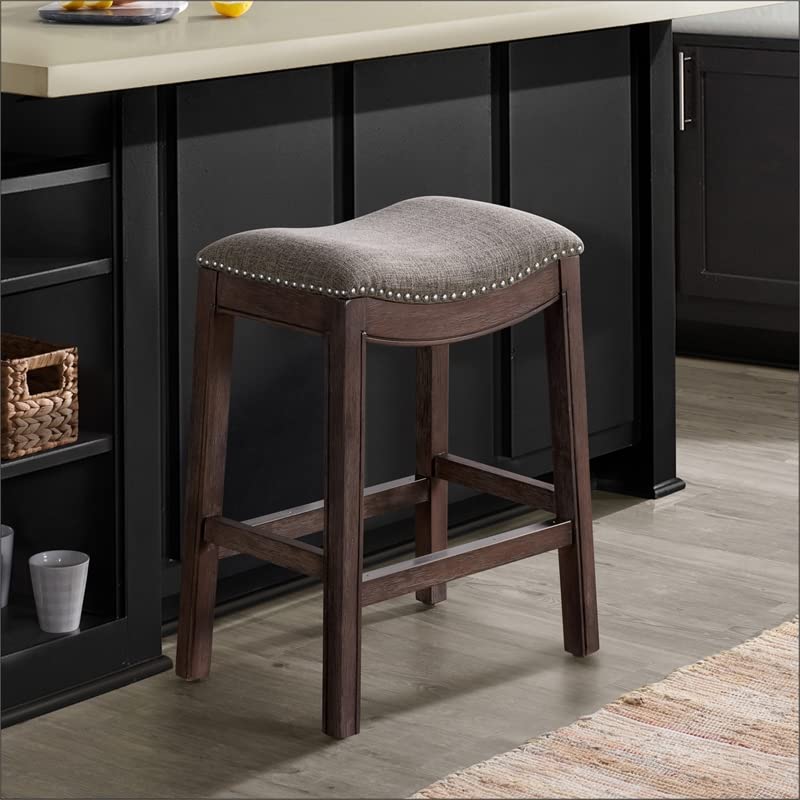 Alaterre Furniture Williston Counter Height Stool, Dark Brown