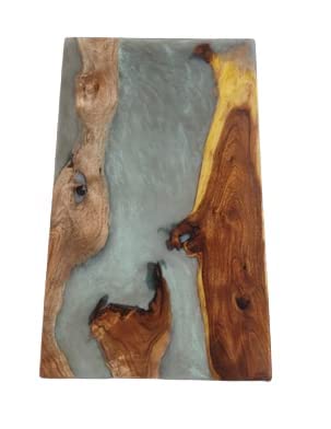 Customized Unique Large Epoxy Table, Resin River Dining Table for 2, 4, 6, 8 Flexible and Customized, Living Room Table, Home décor Epoxy Table (without Stand, 36 x 24 Inches)