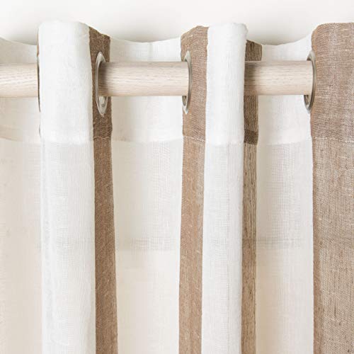 Safavieh Home Curtain Tallie Beige Sheer 52