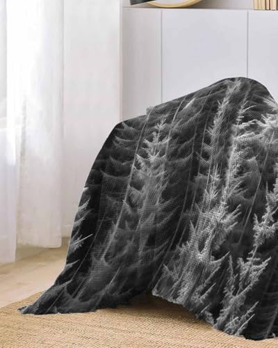 Summer Tree Sofa Cover Couch Covers for 3 Cushion Couch Throw Couch Cover with Tassel Soft Sofa Slipcover Pine Trees Texture Couch Furniture Protector for Dog Pet 71