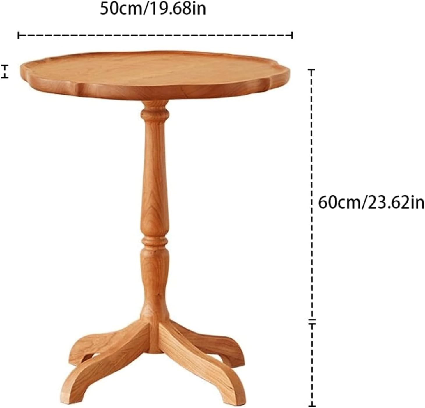 End Table Modern End Table Solid Wood Side Tables Creative Round Coffee Table Portable Bedside Table for Living Room and Bedroom Space-Saving
