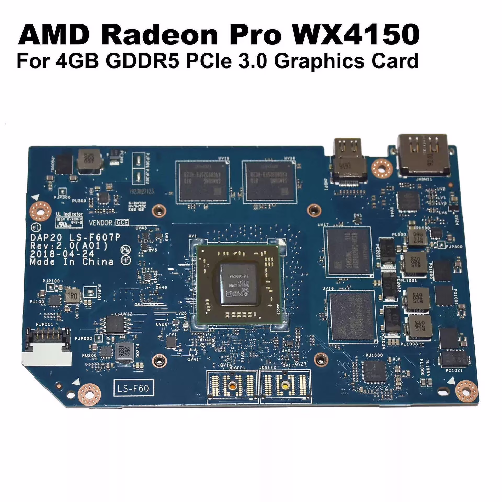Dell AMD Radeon Pro WX4150 4GB GDDR5 Graphics Card | HDMI & Mini DisplayPort | W022Y M4800