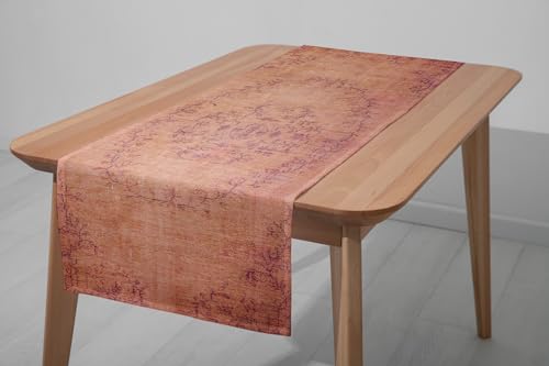 Traditional Kilim Rug Table Runner 90 Inches Long - Vintage Farmhouse Table Runners for Dining Room Table - Decorative Table Cover Mat