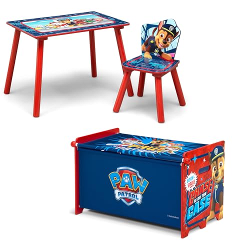 Delta Children CoComelon 3-Piece Toddler Playroom Set, Spidey Toddler Bed, Blue